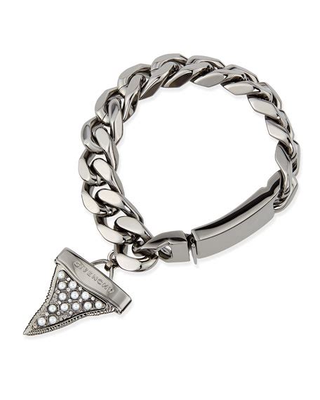 givenchy shark tooth bracelet sale|Givenchy Gunmetal Shark Tooth Bracelet with Pearls .